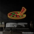 thumbnail image 1 of Glowneon Pizza Neon Sign, Pizza Led Sign, Italian Restaurant Decor, Kitchen Art, Pizza Store Sign, 1 of 5