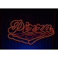thumbnail image 1 of Glowneon Pizza Slide Neon Sign, Restaurant Pizza Decor Led Light, 1 of 4