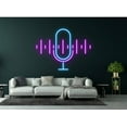 thumbnail image 1 of Glowneon Podcast Logo Neon Sign, Music Studio Wall Art Decor, 1 of 4