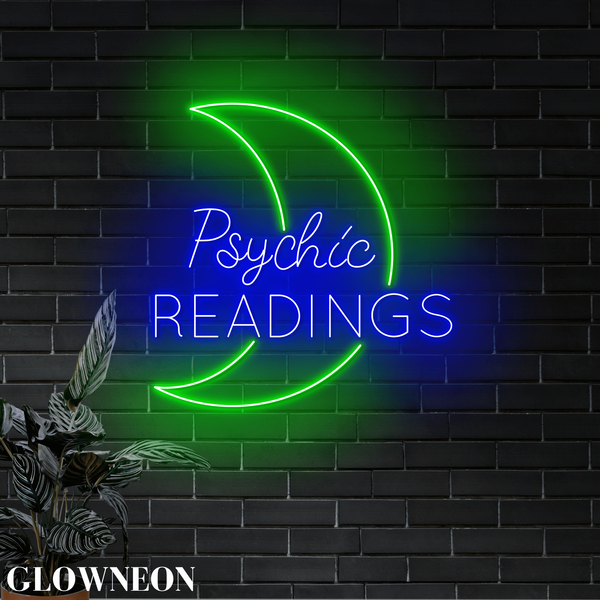 Glowneon Psychic Readings Led Sign, Tarot Intuitive Reading Shop Sign ...