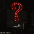 thumbnail image 1 of Glowneon Question Mark Neon Sign, Question Mark Game Room Led Decor, 1 of 4