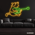 thumbnail image 1 of Glowneon Raccoon Plays Guitar Neon Sign, Raccoon Decor, Guitar Sign, 1 of 4