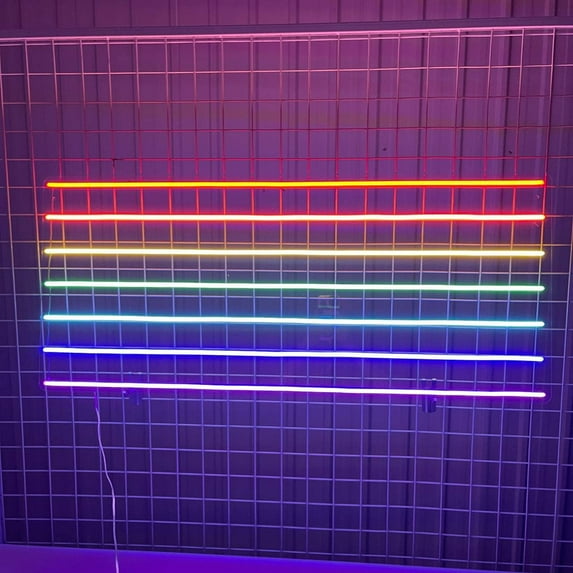 Glowneon Rainbow flag LGBT Neon Sign, Wall Sign Decor