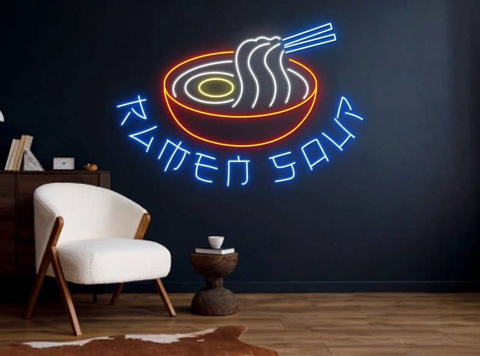 Soup Sign Led Glowneon Ramen Soup Decor, Neon - LED sign, Remen restaurant Decor ...