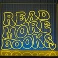 thumbnail image 1 of Glowneon Read More Book Neon Sign, Book Shop Library Wall LED Decor, 1 of 4