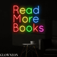 thumbnail image 1 of Glowneon Read More Books Neon Sign, Bookish Led Sign, Book Store Sign, 1 of 4