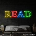 thumbnail image 1 of Glowneon Read Neon Sign, Read Led Sign, Library Decor, Reading Room Decor, Gift for Kids, 1 of 5