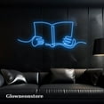 thumbnail image 1 of Glowneon Reading Books Neon Sign, Books Led Light, Books Led Sign, Handmade Books LED Light, 1 of 2