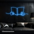 thumbnail image 1 of Glowneon Reading Books Neon Sign, Books Led Light, Books Led Sign, Handmade Books LED Light, 1 of 2