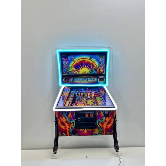 Glowneon Retro Game Machine Neon Print Sign, Game Machine Led Sign