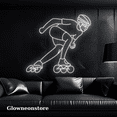 thumbnail image 1 of Glowneon Roller Skating Neon Sign, Roller Skates Store Wall Decor, 1 of 4