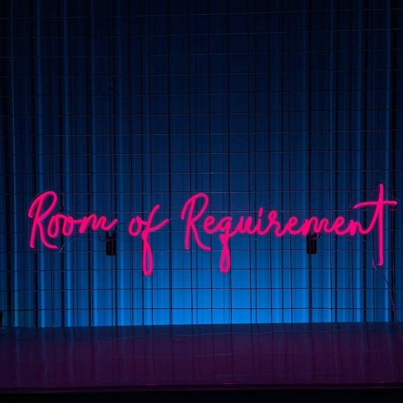 Glowneon Room Of Requirement Neon Sign, Office Wall Decor