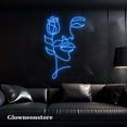 thumbnail image 1 of Glowneon Rose Face Girl Neon Sign, Rose Face Girl Led Light, Rose Face Girl Line Art Decor, 1 of 2