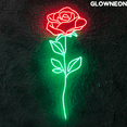 thumbnail image 1 of Glowneon Rose Neon Sign, Rose Flower Girl Room Led Sign, Mom Gifts, 1 of 5