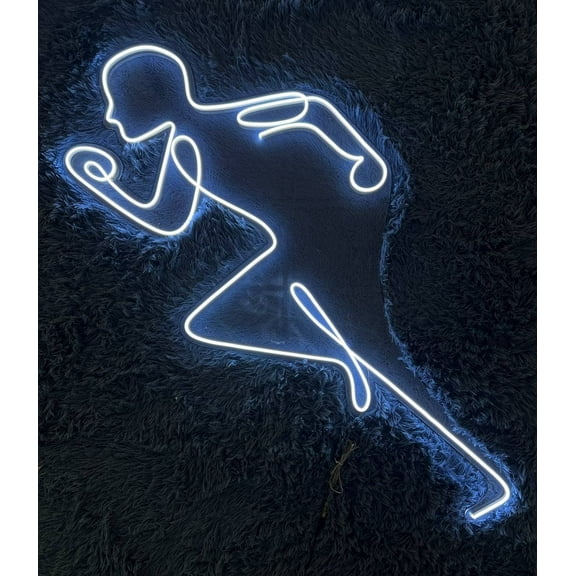 Glowneon Running Man Neon Sign, Running Lover Gift for Dad, Wall Decor