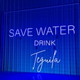thumbnail image 1 of Glowneon Save Water Drink Tequila Neon Sign, Bar Bub Wall Decor, 1 of 4