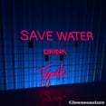 thumbnail image 1 of Glowneon Save Water Drink Tequila Neon Sign, Tequila Led Sign, Bar Pub Club Decor, Bar Neon Sign, 1 of 4