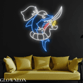 thumbnail image 1 of Glowneon Shark Soldier Neon Sign, Shark With Sword Led Sign, Kid Gift, 1 of 5