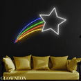 thumbnail image 1 of Glowneon Shooting Star Neon Led, Star Led Sign, Bedroom Wall Decor, 1 of 5