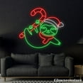 thumbnail image 1 of Glowneon Sloths Christmas Neon Sign, Sloth Santa Hat Led Sign, Sloth Lover Gift, Christmas Decor, 1 of 5