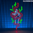 thumbnail image 1 of Glowneon Snake Hand Leaves Neon Sign, Abstract Snake Hand Led Light, 1 of 5