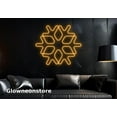 thumbnail image 1 of Glowneon Snowflake Neon Sign, Snowflake Led Sign, Snowflake Winter Neon Light, Snowflake Art Neon, 1 of 4
