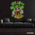 thumbnail image 1 of Glowneon Stay Lucky & Magical Neon Sign, Saint Patrick's Day Decor, 1 of 4