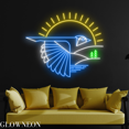 thumbnail image 1 of Glowneon Sun Bird Neon Sign, Abstract Sun Bird Led Sign, Bird Light, 1 of 5