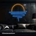 thumbnail image 1 of Glowneon Sunset Ocean Led Light, Ocean Shine Neon Sign, Sunset Ocean Led Sign, 1 of 4