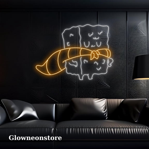 Glowneon Sushi Neon Sign, Sushi Led Sign, Handmade Sushi Led Light, Sushi Decor Restauran Neon Sign