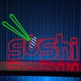thumbnail image 1 of Glowneon Sushi Neon Signboard, Japanese Sushi Restaurant LED Decor, 1 of 4