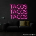 thumbnail image 1 of Glowneon Tacos Neon Sign, Tacos Led Sign, Mexican Food Led Sign, Tacos Decor Store, Kitchen Art, 1 of 5