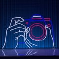 thumbnail image 1 of Glowneon Take Photo Neon Sign, Studio Camera Shop LED Light Decor, 1 of 4