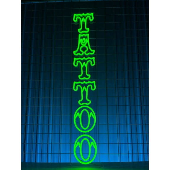 Glowneon Tattoo Neon Sign, Tattoo Shop Studio LED Wall Art Decor