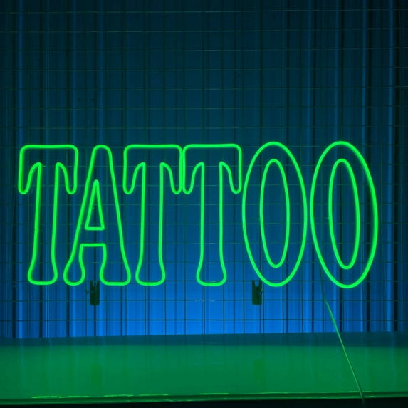 Glowneon Tattoo Neon Signboard, Tattoo Shop Studio LED Light Decor