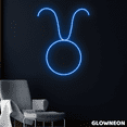 thumbnail image 1 of Glowneon Taurus Neon Sign, Taurus Horoscope Led Sign, Astrology Light, 1 of 5