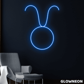 Glowneon Taurus Neon Sign, Taurus Horoscope Led Sign, Astrology Light