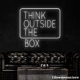 thumbnail image 1 of Glowneon Think Outside the Box Neon Sign, Motivation Quote Neon Sign, Coffee Shop Decor, 1 of 5