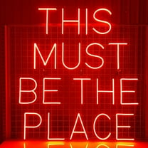 Glowneon This Must Be The Place Neon Sign, Bedroom Wall Art Decor