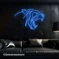 thumbnail image 1 of Glowneon Tiger Led Neon Sign, Tiger Neon Light Sign, Tiger Neon Art, Handmade Tiger Led Light, 1 of 2