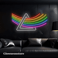 thumbnail image 1 of Glowneon Triangle Rainbow Neon Sign, Triangle Rainbow Led Light, 1 of 4