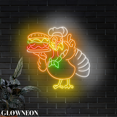 thumbnail image 1 of Glowneon Turkey Burger Led Sign, Thanksgiving Fast Food Shop Wall Art, 1 of 5