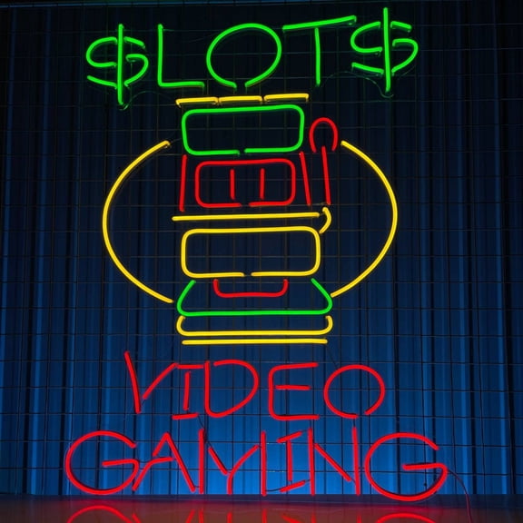 Glowneon Video Gaming Neon Sign, Game Room Arcade Man Cave Decor