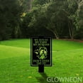 thumbnail image 1 of Glowneon Warning Tibetan Terrier Dog Metal Yard Stake Garden Decor, 1 of 5