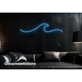 thumbnail image 1 of Glowneon Wave Neon Sign, Wave Led Light, Wave Line Art Led Sign, Wave Wall Decor, Wave Wall Art, 1 of 3