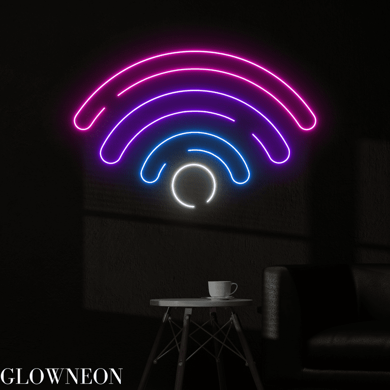 Wireless neon wall sign online