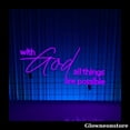 thumbnail image 1 of Glowneon With God All Things Are Possible Neon Sign, With God All Things Are Possible LED Sign, 1 of 4