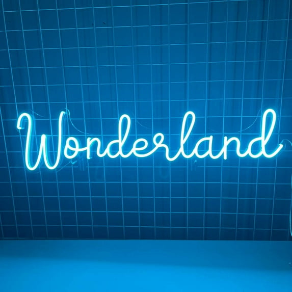 Glowneon Wonderland Neon Sign, Wonderland Led Light Sign Wall Decor