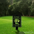 thumbnail image 1 of Glowneon Yorkshire Terrier Dog Metal Sign, Warning Dog Garden Stake, 1 of 5
