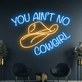 thumbnail image 1 of Glowneon You Ain't No Cowgirl Neon Sign, Cowboy Room Wall Art Decor, 1 of 1